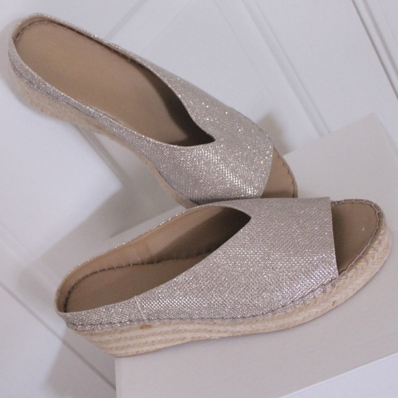 Franco Sarto Shoes - Sparking Sandals with Cork Platform